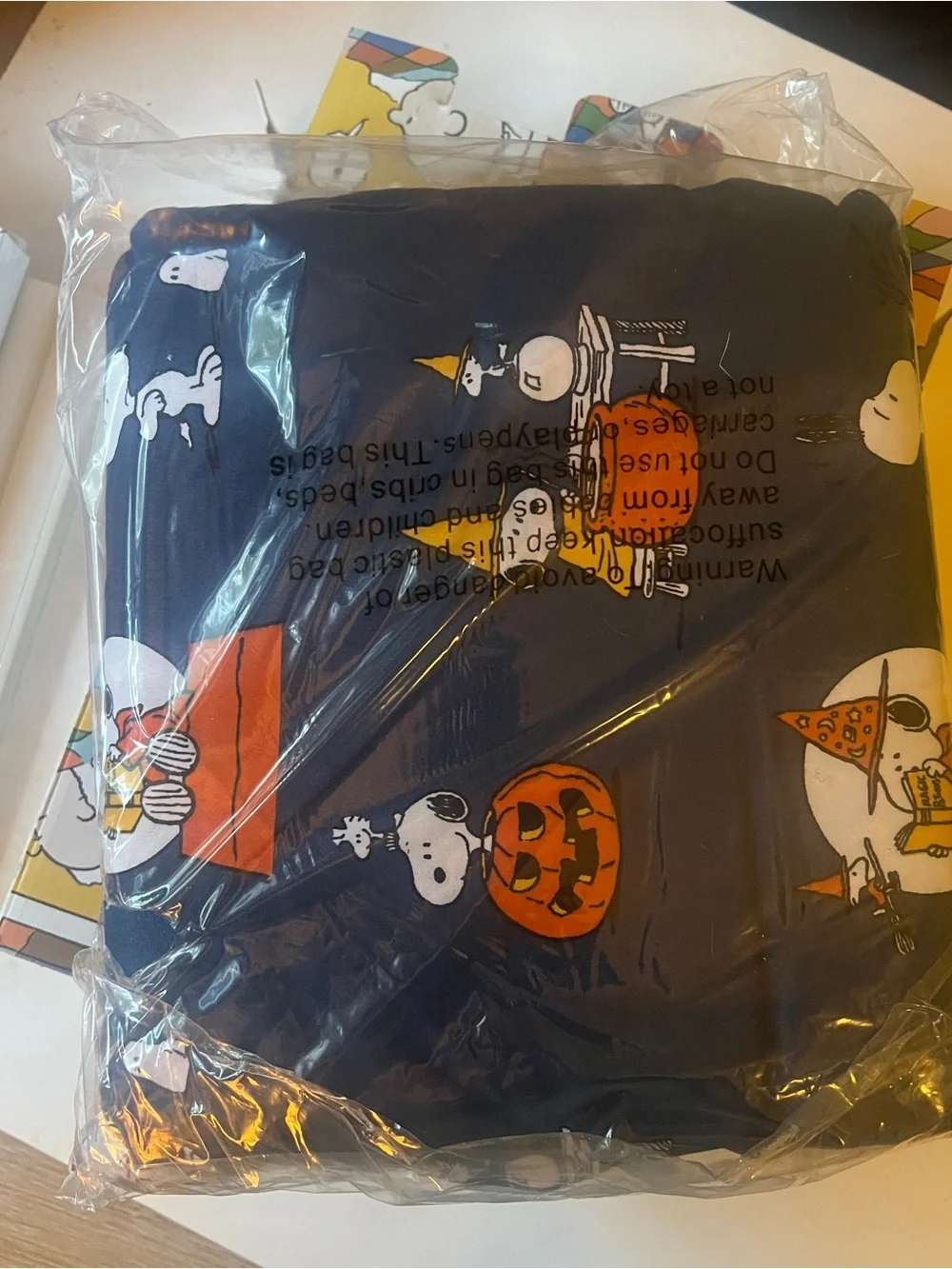 NEW DISCONTINUED Berkshire Peanuts Halloween Snoopy Woodstock Queen Sheet Set